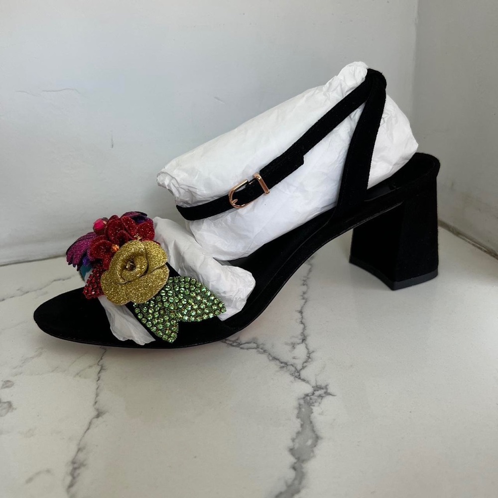NIB - Sophia Webster Lilico Glitter Mid Heel Sandal - Size 38